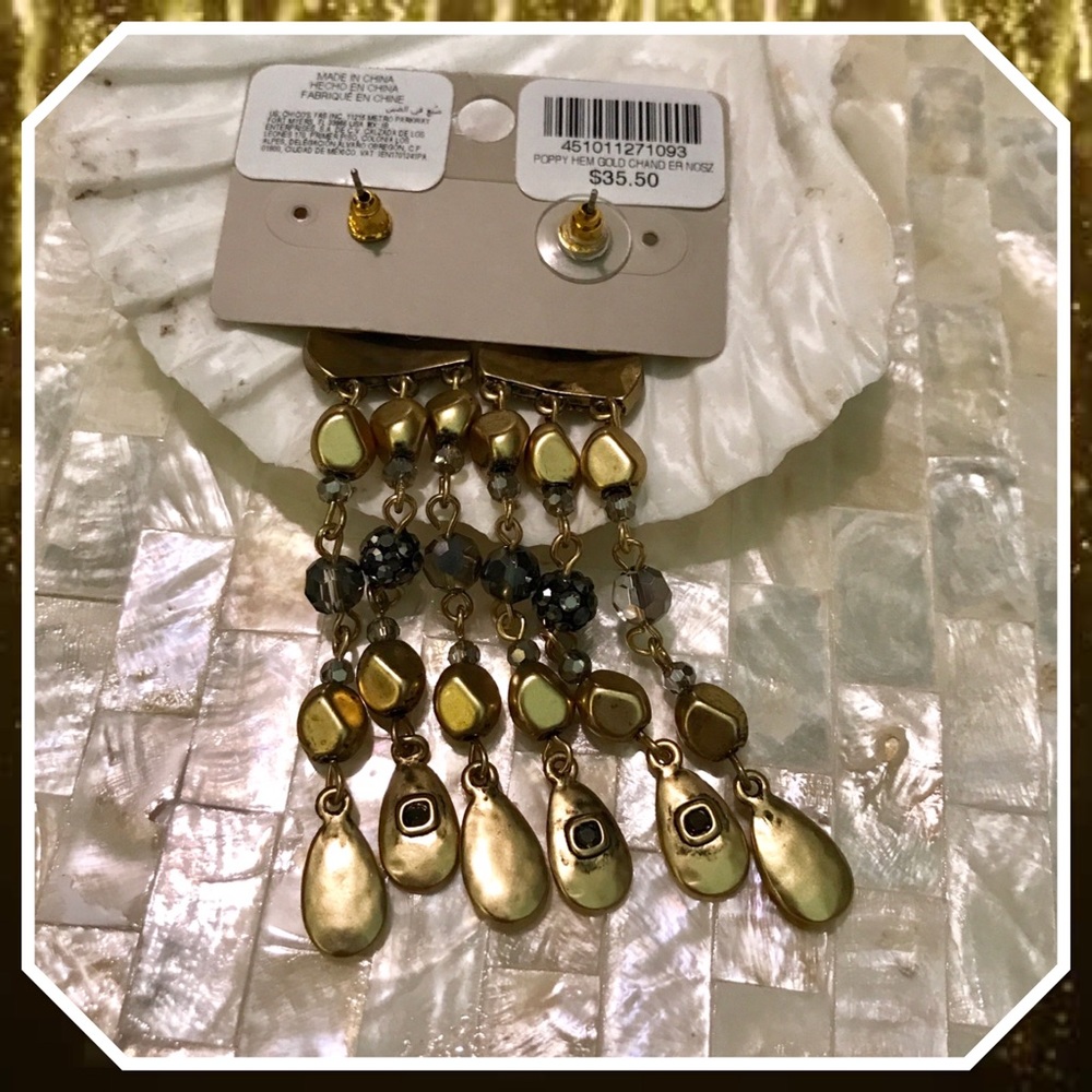 Chico’s Poppy Chandelier Earrings - Picture 3 of 3